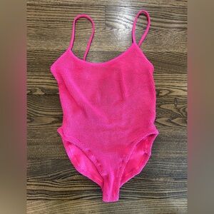 Hunza G Hot Pink One Piece - One Size Fits All